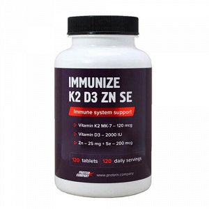 Комплекс "Immunize K2, D3, Zn, Se" PROTEIN.COMPANY
