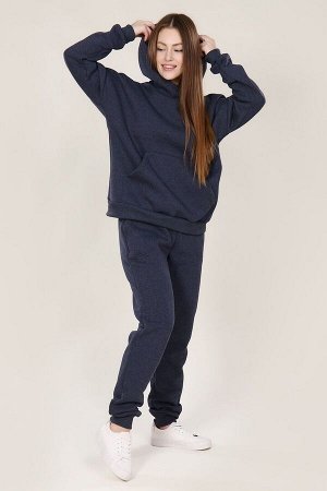 Костюм с начесом стиль oversize - XXI - 399 - синий меланж