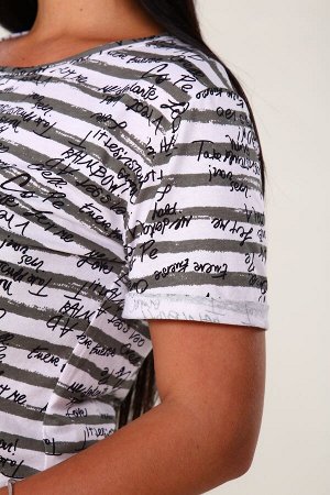 Костюм футболка+шорты - Fashion sports - 374 - хаки