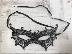 Карнавальная маска тканевая ажурная &quot; Паутина&quot;
