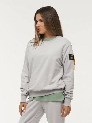 Толстовка (Свитшот) женская 7222-30014/3   ТФ106/К106 пепел/пепел