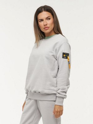 Толстовка (Свитшот) женская 7222-30014/3   ТФ106/К106 пепел/пепел