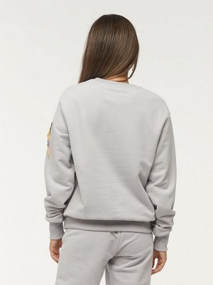 Толстовка (Свитшот) женская 7222-30014/3   ТФ106/К106 пепел/пепел