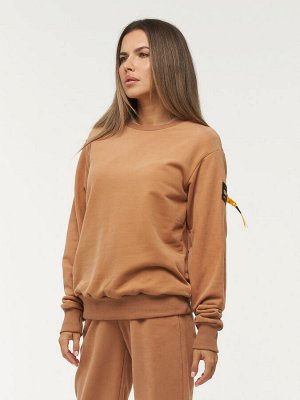 Толстовка (Свитшот) женская 7222-30014/2   ТФ105/К105 мускат/мускат