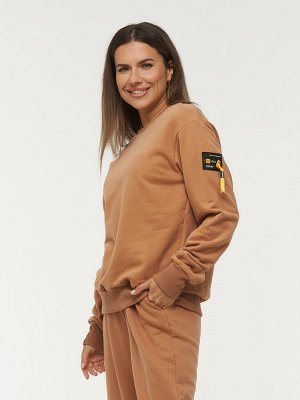 Толстовка (Свитшот) женская 7222-30014/2   ТФ105/К105 мускат/мускат