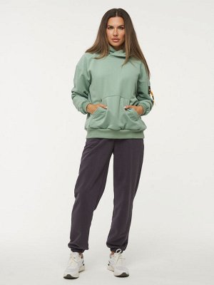 Толстовка (Худи) женская 7222-30010/3   ТФ103/К103 полынь/полынь