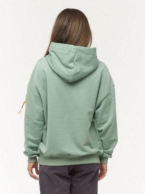Толстовка (Худи) женская 7222-30010/3   ТФ103/К103 полынь/полынь