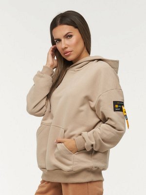 Толстовка (Худи) женская 7222-30010/2   ТФ104/К104 латте/латте