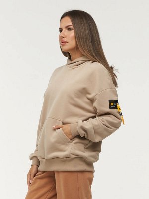 Толстовка (Худи) женская 7222-30010/2   ТФ104/К104 латте/латте