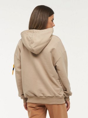 Толстовка (Худи) женская 7222-30010/2   ТФ104/К104 латте/латте