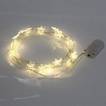 Гирлянда для дома &quot;Звездочка&quot; на батарейках 2,0 м 20 ламп LED, 1 реж., IP-20, Теплый белый