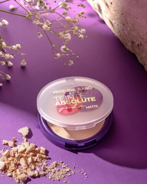 VS Пудра компактная матирующая "Teinte Absolute matte" тон 03 светло-персиковый