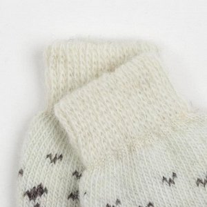 Носки женские шерстяные «Снежинка», цвет бежевый, размер 23