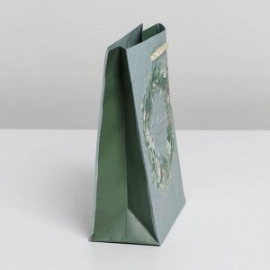 Пакет ламинированный вертикальный «Новогодний венок», S 12 ? 15 ? 5,5 см