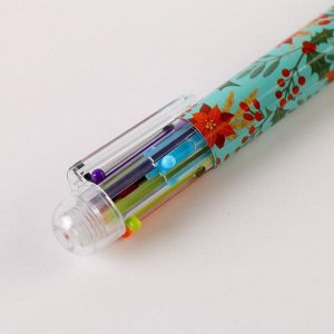 Ручка с несколькими стержнями «Волшебного нового года» 6 цветов