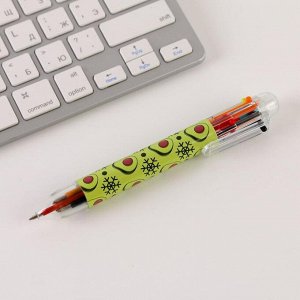 Ручка с несколькими стержнями «С новым годом» 6 цветов