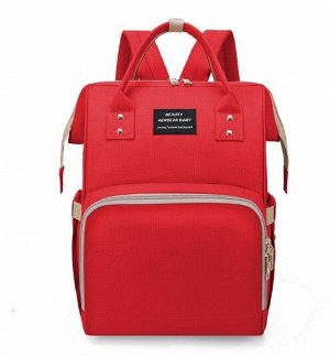 Сумка-рюкзак для мам, цвет красный
