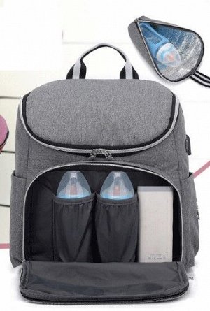 Сумка-рюкзак для мам, цвет черный
