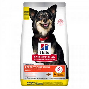 Hill's SP Canine Adult Perfect Digestion S&M д/соб декор.пород Идеал.пищеварение 1,5кг