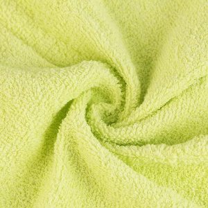 Махровое полотенце, размер 30х30 см, цвет зелёный