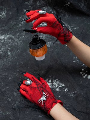 Перчатки с декором длинных ногтей на хэллоуин