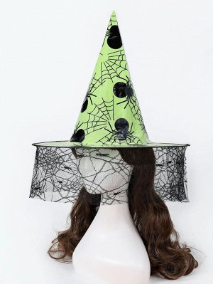 Шляпа ведьмы для вечеринки на хэллоуин 1шт