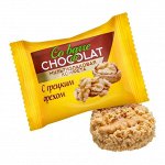 ШОКОЛАТЬЕ с грецким орехом в белой глазури  мультизлаковые конф.