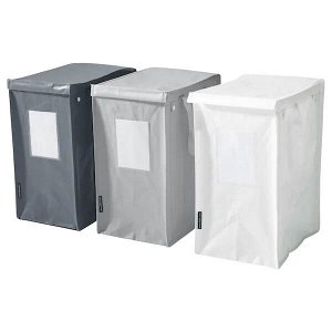 DIMPA ДИМПА Набор мешков д/сортировки мусора, белый/темно-серый/светло-серый 22x35x45  см/35 л каждый мешок, комплект 3 шт