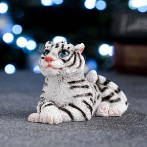 Фигура "Тигр" белый, 9х5х5см