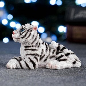 Фигура "Тигр" белый, 9х5х5см