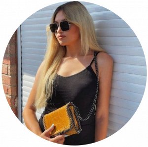 Сумка с цепочкой Pelle CANDELA Ocra