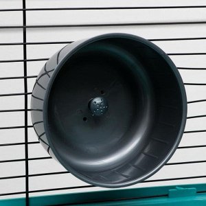 Набор для грызунов, шар прозрачный 14  см + колесо серое 13.5 см