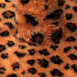 Домик-когтеточка "Круглый с площадкой", 52 х 52 х 95 см, джут, леопард