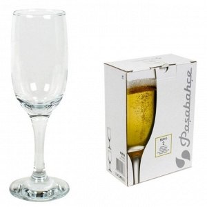 Набор бокалов для шампанского, 2 шт, 190 мл, стекло, БИСТРО