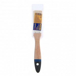 Кисть плоская TUNDRA, натуральная щетина, деревянная ручка, 1", 25 мм