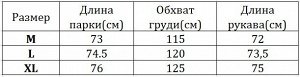 Женская зимняя парка, с декоративным карманом на спине, цвет черный