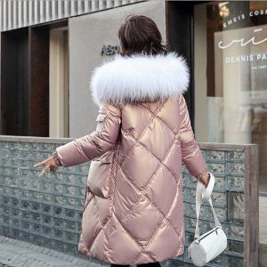 Женская демисезонная куртка, с карманом на рукаве, цвет розовый