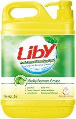 Средство для мытья посуды Liby Зеленый лимон 1,5 кг. Подходит для посуды, овощей, фруктов, детской посуды