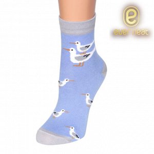 Носки сувенирные 100-003 чайки (ЕН) голубой