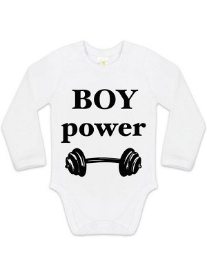 Боди авторский принт "Boy power"