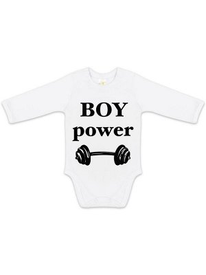 Боди авторский принт "Boy power"