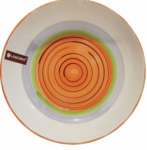 "Rainbow orange" Тарелка обеденная 26,5см 87B-018-D2 ВЭД