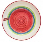 &quot;Rainbow red&quot; Тарелка обеденная 26,5см 87B-018-D3 ВЭД