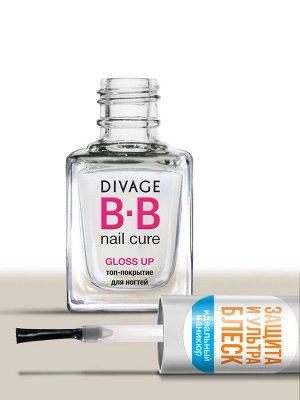 Divage NAIL CURE BB - Товар Топ-покрытие для ногтей gloss up bb nail cure