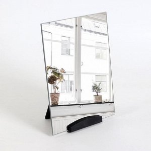 Зеркало настольное, зеркальная поверхность 15 ? 19,5 см, цвет чёрный