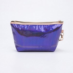 Косметичка-сумочка, отдел на молнии, цвет фиолетовый, «Авокадо»