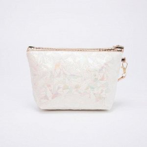 Косметичка-сумочка, отдел на молнии, цвет белый, «Meow»