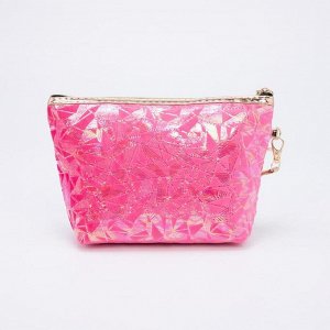 Косметичка-сумочка, отдел на молнии, цвет малиновый, «Meow»