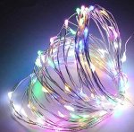 LED проволока на батарейках,  цветная