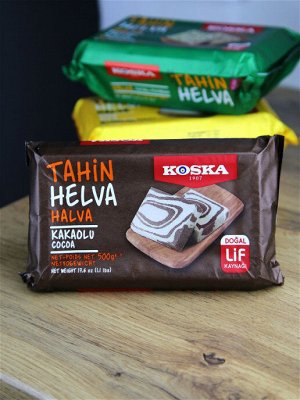 Koska Кунжутная халва с какао, флоупак 500г